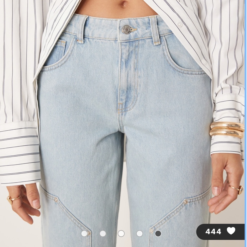 ASOS Light Blue Straight Leg Jeans - Picture 3 of 7